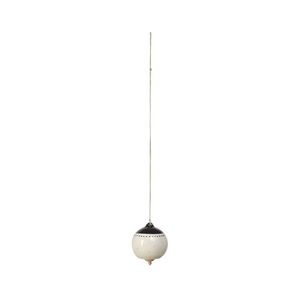 Creative Co-Op Hanging Stoneware Bell Black/White
